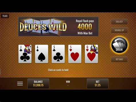 Play Online Deuces Wild Video Poker for Real Money or Free.